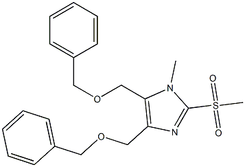 2-(Methylsulfonyl)-1-methyl-4,5-bis(benzyloxymethyl)-1H-imidazole Struktur