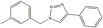 1-(3-Methylbenzyl)-4-phenyl-1H-1,2,3-triazole Struktur