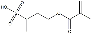 3-(Methacryloyloxy)-1-methyl-1-propanesulfonic acid Struktur