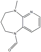 2,3,4,5-Tetrahydro-5-methyl-1H-pyrido[2,3-b][1,4]diazepine-1-carbaldehyde Struktur