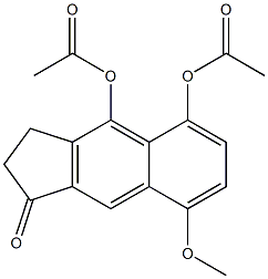 2,3-Dihydro-4,5-diacetoxy-8-methoxy-1H-benz[f]inden-1-one Struktur