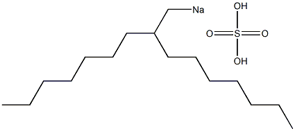 Sulfuric acid 2-heptylnonyl=sodium salt Struktur