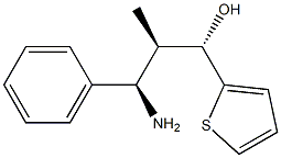 (1S,2R,3R)-3-Amino-2-methyl-3-phenyl-1-(2-thienyl)propan-1-ol Struktur