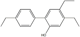 4,5-Diethyl-2-(4-ethylphenyl)phenol Struktur