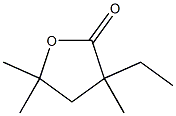 4,5-Dihydro-3-ethyl-3,5,5-trimethylfuran-2(3H)-one Struktur