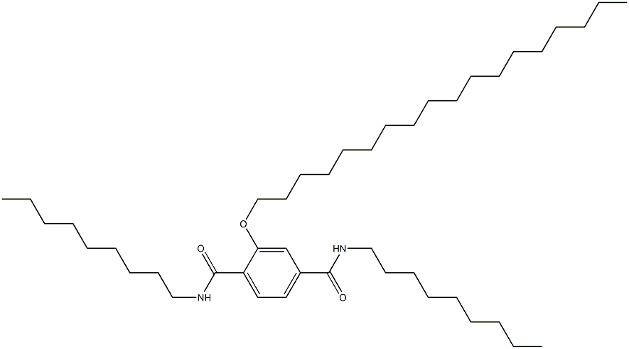 2-(Octadecyloxy)-N,N'-dinonylterephthalamide Struktur