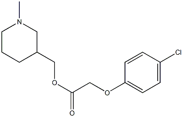 (4-Chlorophenoxy)acetic acid (1-methyl-3-piperidinyl)methyl ester Struktur