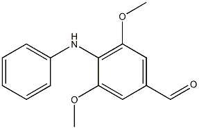 3,5-Dimethoxy-4-phenylaminobenzaldehyde Struktur