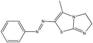 5,6-Dihydro-3-methyl-2-(phenylazo)imidazo[2,1-b]thiazole Struktur