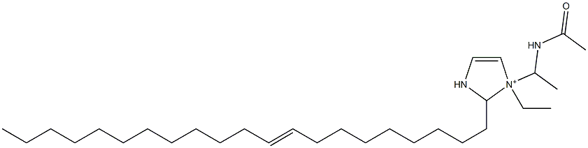 1-[1-(Acetylamino)ethyl]-1-ethyl-2-(9-henicosenyl)-4-imidazoline-1-ium Struktur