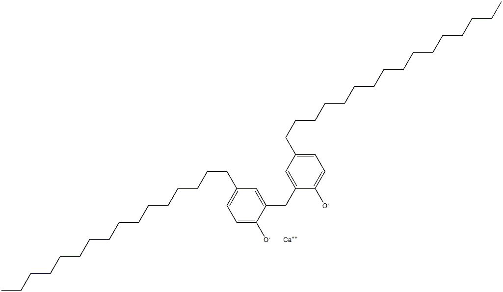 Calcium[2,2'-methylenebis(4-hexadecylphenolate)] Struktur