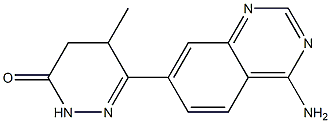 4,5-Dihydro-5-methyl-6-(4-aminoquinazolin-7-yl)pyridazin-3(2H)-one Struktur