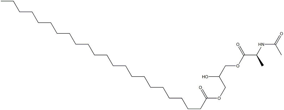 1-[(N-Acetyl-L-alanyl)oxy]-2,3-propanediol 3-tricosanoate Struktur