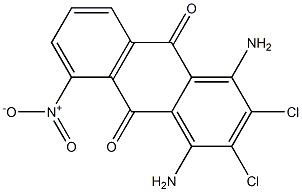 1,4-Diamino-2,3-dichloro-5-nitroanthraquinone Struktur