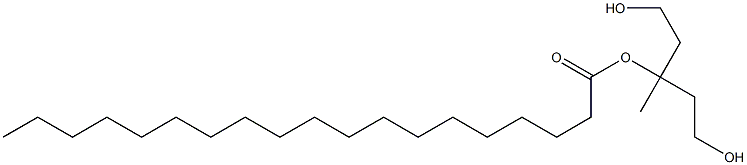 Nonadecanoic acid 3-hydroxy-1-(2-hydroxyethyl)-1-methylpropyl ester Struktur