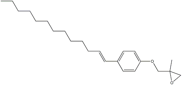 4-(1-Tridecenyl)phenyl 2-methylglycidyl ether Struktur