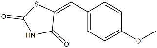 Dihydro-5-(4-methoxybenzylidene)thiazole-2,4-dione Struktur