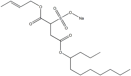 2-(ソジオスルホ)こはく酸4-ウンデシル1-(2-ブテニル) 化學(xué)構(gòu)造式