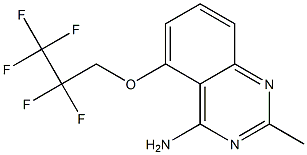 5-(2,2,3,3,3-Pentafluoropropoxy)-2-methylquinazolin-4-amine Struktur