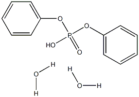 Diphenyl phosphate dihydrate Struktur