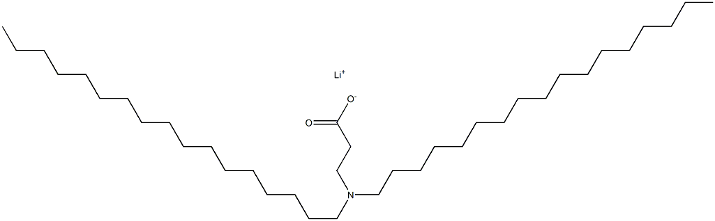 3-(Diheptadecylamino)propanoic acid lithium salt Struktur