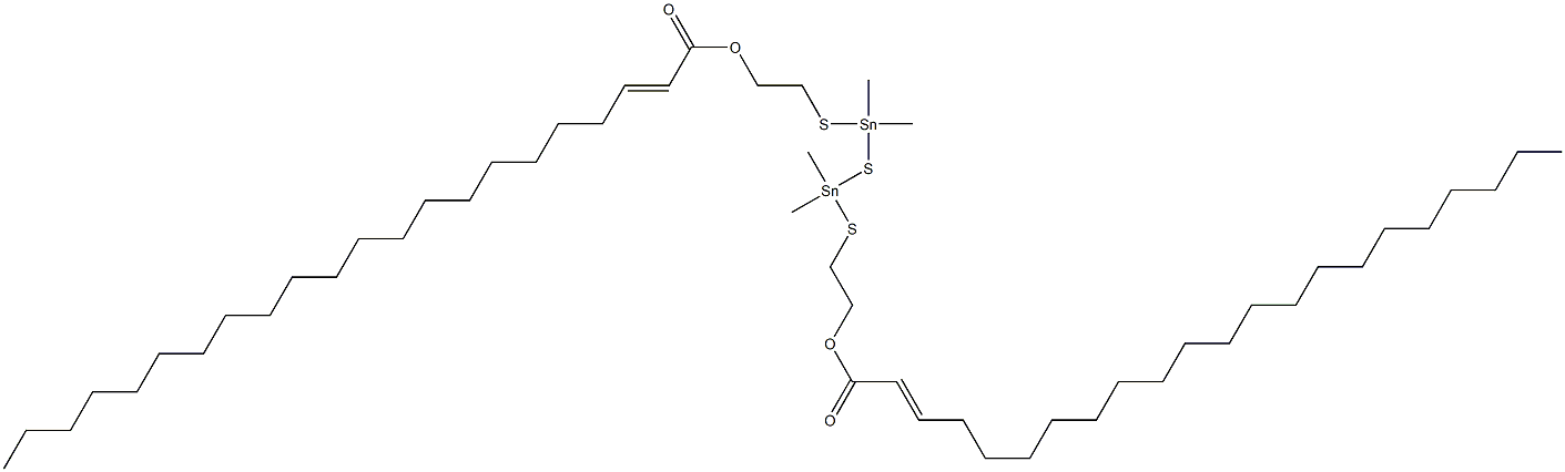 Bis[dimethyl[[2-(1-henicosenylcarbonyloxy)ethyl]thio]stannyl] sulfide Struktur