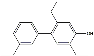 2,5-Diethyl-4-(3-ethylphenyl)phenol Struktur