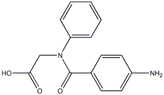 [N-(4-Aminobenzoyl)-N-phenylamino]acetic acid Struktur