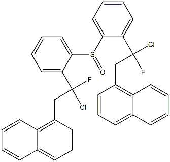 [1-Chloro-1-fluoro-2-(1-naphtyl)ethyl]phenyl sulfoxide Struktur