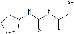 1-Cyclopentyl-3-(mercaptoacetyl)urea Struktur