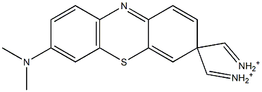 [7-(Dimethylamino)-3H-phenothiazine-3-ylidene]dimethyliminium Struktur