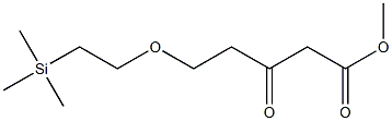 3-Oxo-5-(2-trimethylsilylethoxy)pentanoic acid methyl ester Struktur