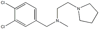 N-(3,4-Dichlorobenzyl)-N-methyl-2-(1-pyrrolidinyl)ethanamine Struktur