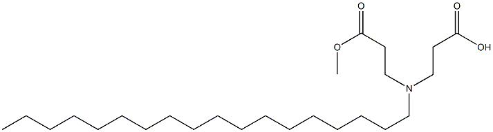 3,3'-Octadecyliminobis(propionic acid methyl) ester Struktur