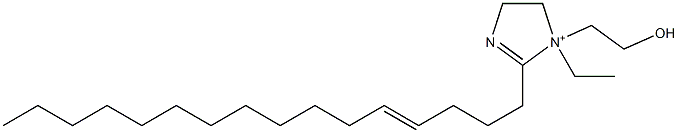 1-Ethyl-2-(4-hexadecenyl)-1-(2-hydroxyethyl)-2-imidazoline-1-ium Struktur