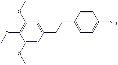 1-(3,4,5-Trimethoxyphenyl)-2-(4-aminophenyl)ethane Struktur