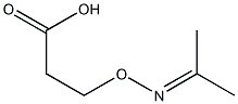 3-[Isopropylideneaminooxy]propionic acid Struktur