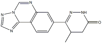 4,5-Dihydro-5-methyl-6-[[1,2,4]triazolo[1,5-c]quinazolin-8-yl]pyridazin-3(2H)-one Struktur