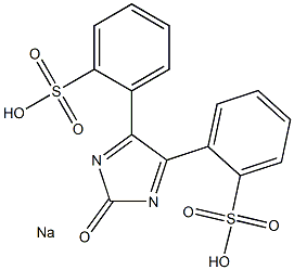 4,5-Bis(sulfophenyl)-2-imidazolon sodium Struktur