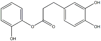 3-(3,4-Dihydroxyphenyl)propanoic acid 2-hydroxyphenyl ester Struktur