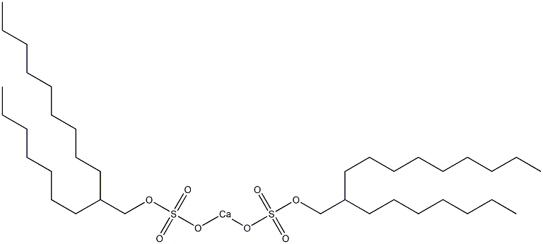 Bis(2-heptylundecyloxysulfonyloxy)calcium Struktur