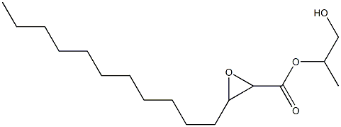 2,3-Epoxymyristic acid 2-hydroxy-1-methylethyl ester Struktur