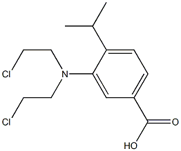 3-[Bis(2-chloroethyl)amino]-4-isopropylbenzoic acid Struktur