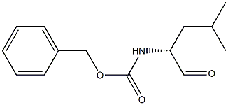 (2R)-2-(Benzyloxycarbonylamino)-4-methylpentanal Struktur