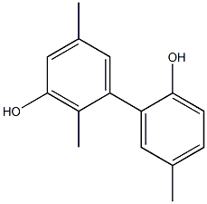 2,5,5'-Trimethyl-1,1'-biphenyl-2',3-diol Struktur