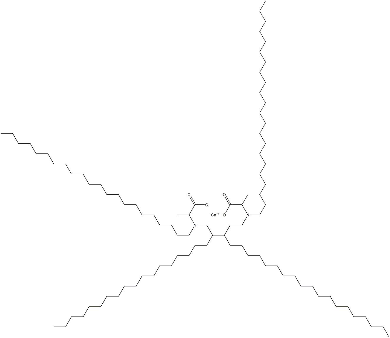 Bis[2-(didocosylamino)propanoic acid]calcium salt Struktur