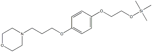 4-[3-[4-(2-Trimethylsilyloxyethoxy)phenoxy]propyl]morpholine Struktur