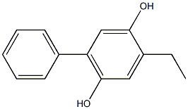 2-Ethyl-5-phenyl-1,4-benzenediol Struktur