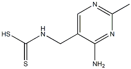 N-[(4-Amino-2-methyl-5-pyrimidinyl)methyl]dithiocarbamic acid Struktur