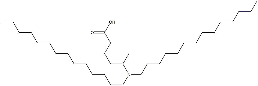 5-(Ditetradecylamino)hexanoic acid Struktur